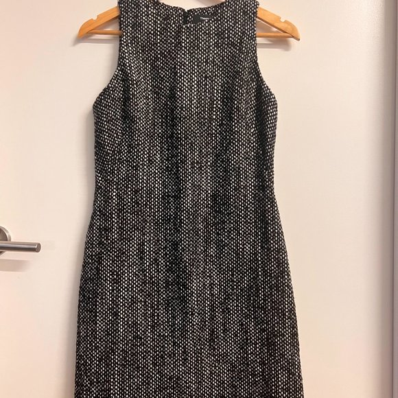 Theory Black Wool Tweed Dress, Size: 4 - Picture 5 of 7